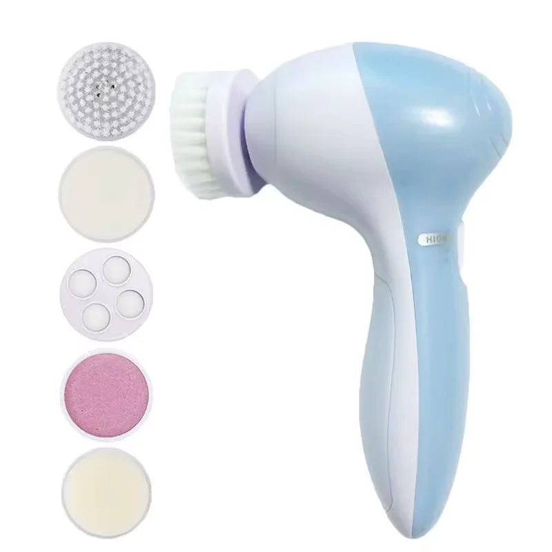 Cepillo eléctrico Facial 5 en 1 - Limpieza profunda y Spa en casa
